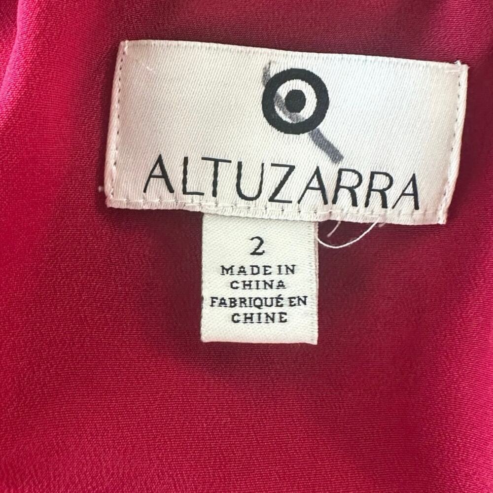 Altuzarra for Target red embroidered sequin peasant dress size 2 - Picture 4 of 5